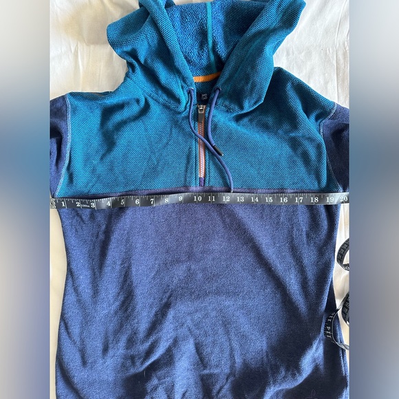 Prana Hoodie - Colorblock Blue Scallop - Picture 13 of 13